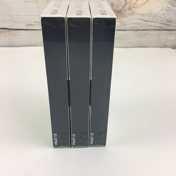 3 Fuji HQ-120 VHS Sealed New Video Cassette Tapes - Picture 3 of 4